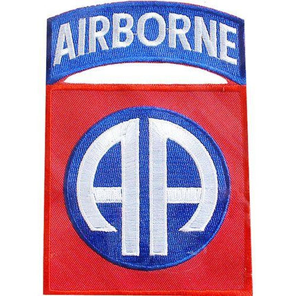 Eagle Emblems Men's 5-1/4" Army 82nd ABN Patch - Blue & Red - Eagle Leather