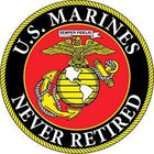 USMC Logo Never Retire