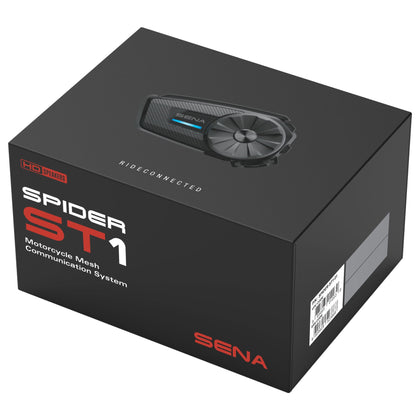 SENA Spider ST1 Single: THE FUTURE IS COST-EFFECTIVE MESHMeet the SPIDER ST1, an affordable mesh-equipped headset with a glov