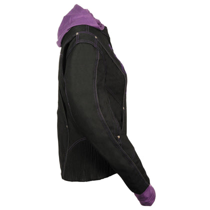 Ladies 3/4 Textile Jacket Reflective Tribal: Outside Features

Made of Durable 1300D Nylon Textile Material
Front Zipper Clos