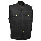 Men's Denim Club Vest With Snaps: Features:

5 oz