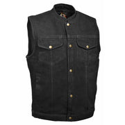 Men's Denim Club Vest With Snaps: Features:

5 oz
