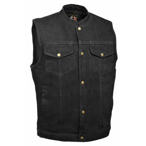 Men's Denim Club Vest With Snaps: Features:

5 oz