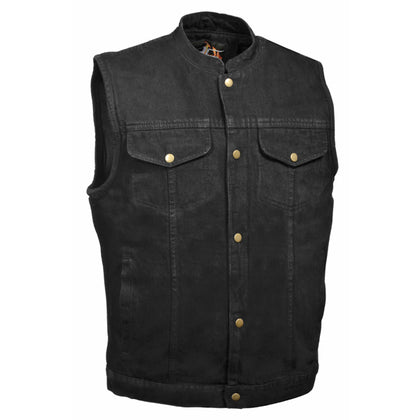 Men's Denim Club Vest With Snaps: Features:

5 oz