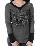 Speed Master Thermal: Features:

Comfortable and edgy, waffle knit, long sleeve thermal with black contrasting binding and cu