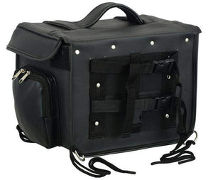 Cooler Sissy Bar Bag: Features:

Fully rigid, looks great empty or full
EZ carrying straps and top handle
Reflective piping
R